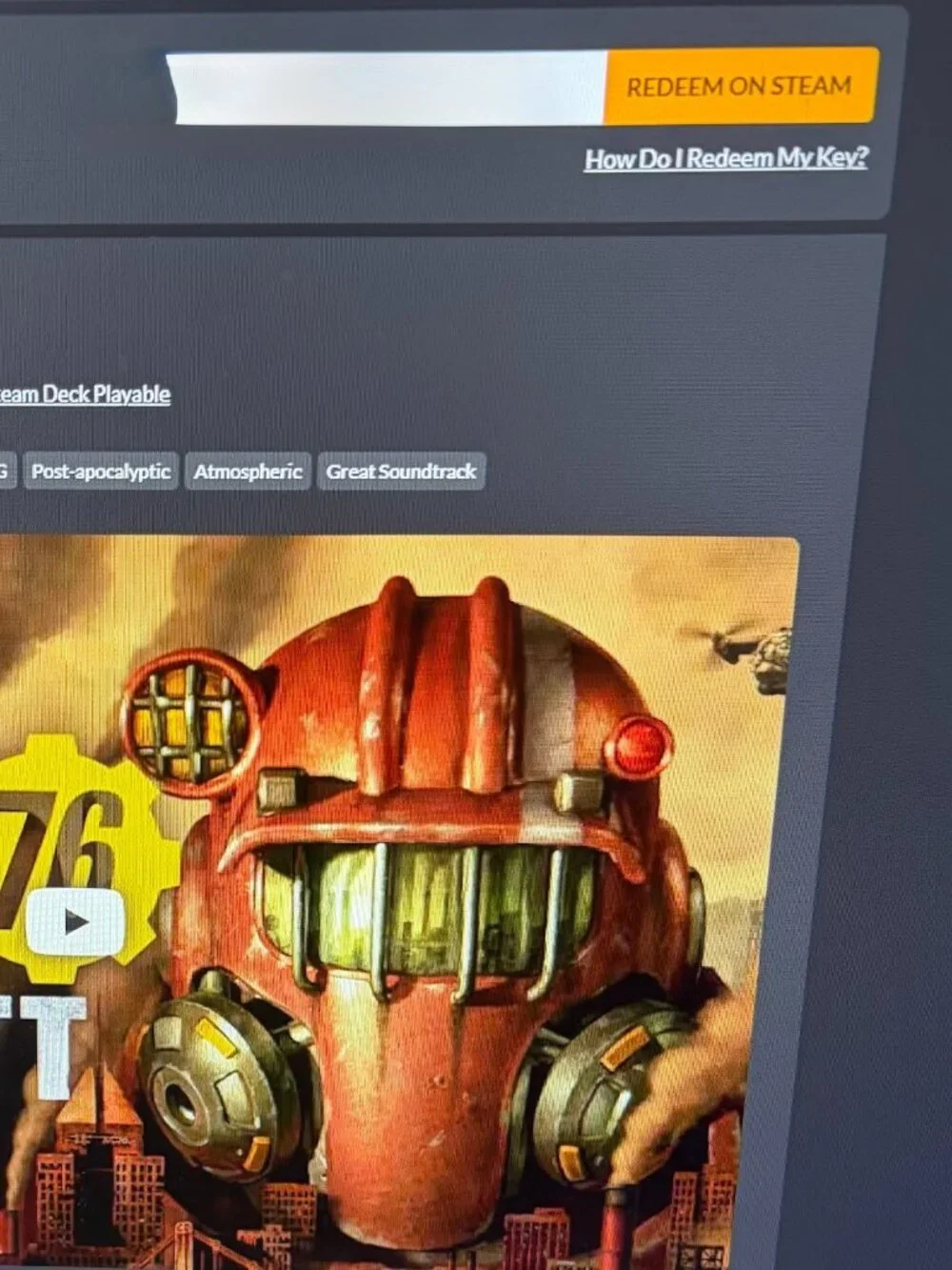 PC videogame keys: Dishonored 2, Fallout 76 Steam games (Bonus Keys included)